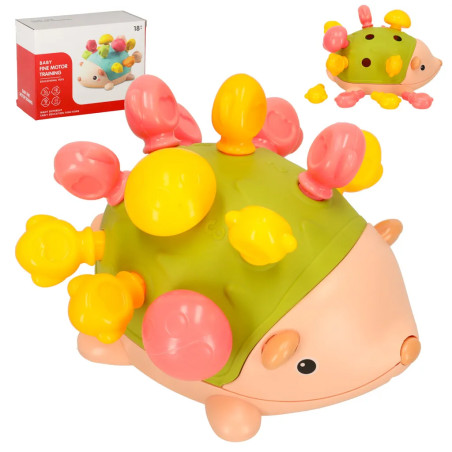 Sensory educational Montessori green hedgehog