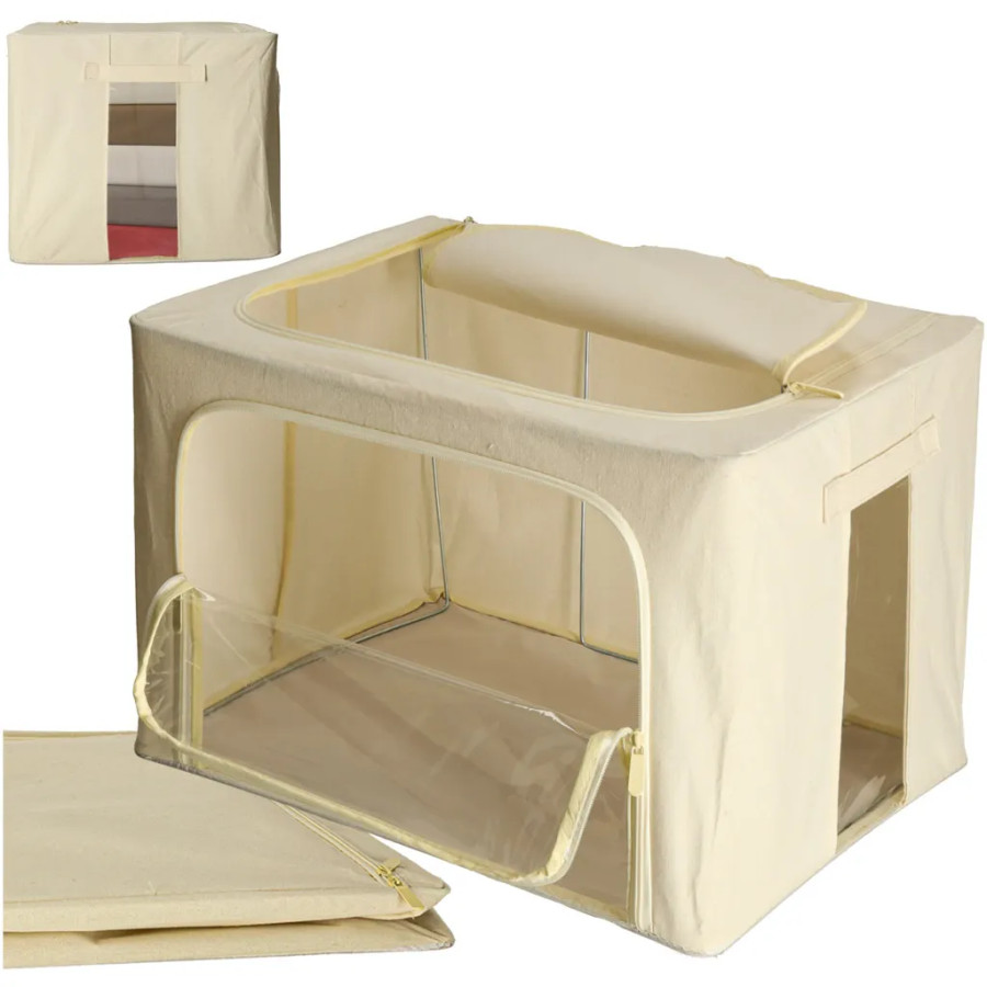 Bed linen organisation bag with storage shelf 66L Bed linen organisation bag with storage shelf 66L