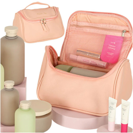 Cosmetic case travel organiser pink