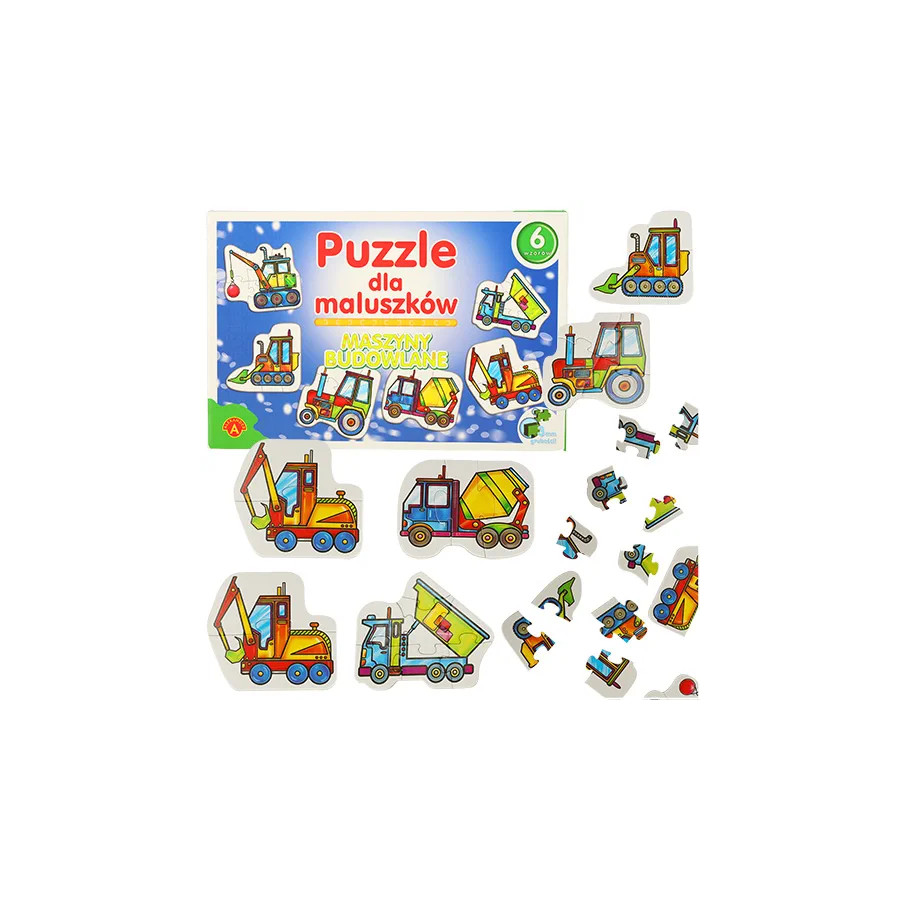 ALEXANDER Puzzle for toddlers - building machines 2+