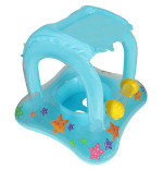 Inflatable canopy boat mattress wheel mattress