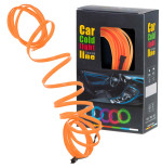 LED ambient lighting for car / car USB / 12V strip 5 m orange