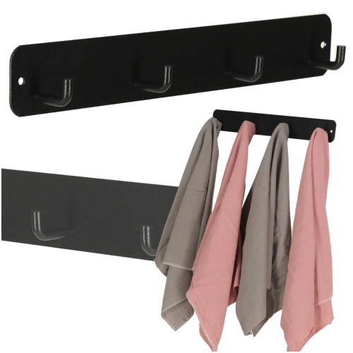 Bathroom wall hook black IMPORT