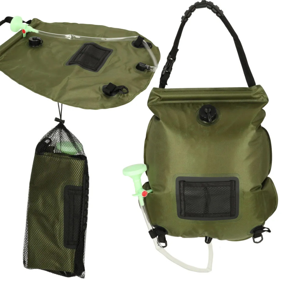 Solar camping outdoor shower 20L XXL with thermometer