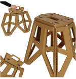 Folding stool Tourist chair Black Portable camping chair 39,5 cm khaki