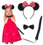 Costume headpiece bow tie tail set mouse