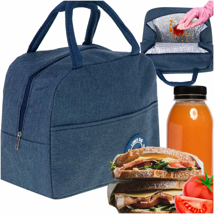 Termisks maisiņš brokastīm / pusdienām zilā krāsā