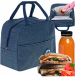 Thermal bag for breakfast/lunch in blue