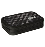 Double pencil case with accessories Chessboard Crush