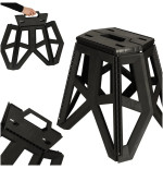 Folding stool Tourist chair Black Portable camping chair 39,5 cm black