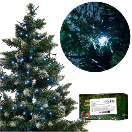 LED tuled valguskett 10m 100LED jahe valge
