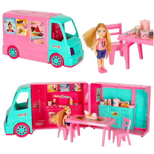 Food truck doll car set 21 el.