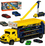 Caravan with racing track roller coaster 6el yellow