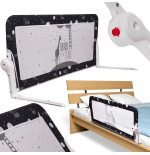 Turvavärava tõkkepuu voodi kaitseks 120 cm must