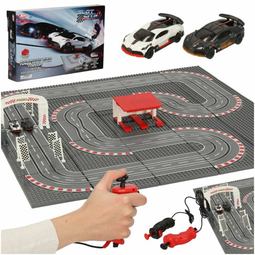 Police car racing track 64x64cm