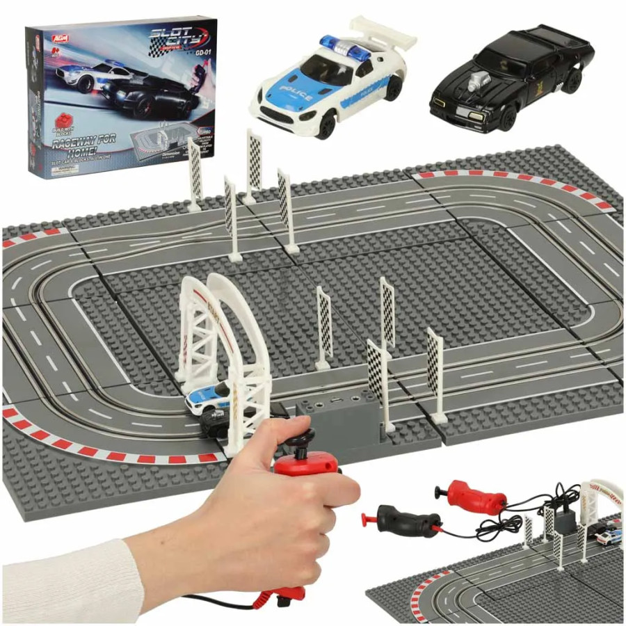 Police car racing track 51x38,5cm