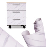 Liimkile rull tapeet spoon valge marmor - jazz 1,22x50m