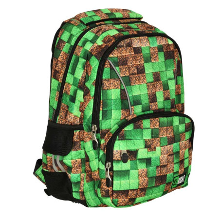 Stright Pixel Cubes school backpack