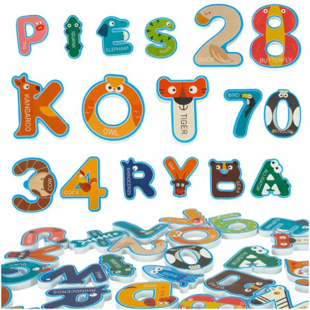 Foam letters and numbers bath toy