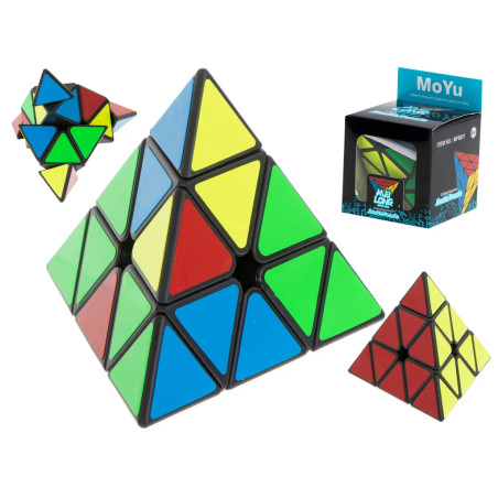 PYRAMINX puzzle cube game Black MoYu