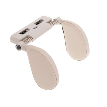 Head and neck adjustable headrest in beige