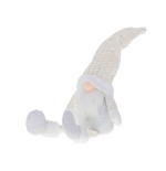 Christmas elf with beard white 47cm