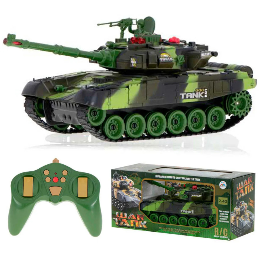 RC war tank 9993 2,4 GHz forest camouflage