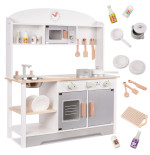 Vaikiška medinė virtuvė MDF MODERN CLASSIC+ priedai