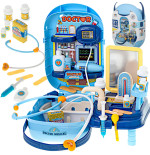 Doctor's set with accessories in 34-piece case + table