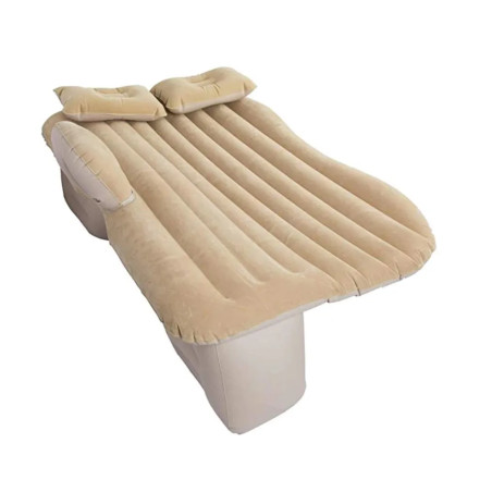 Car bed mattress inflatable + pump beige