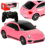 RC automobilis 1:24 Volkswagen Beetle rožinės spalvos