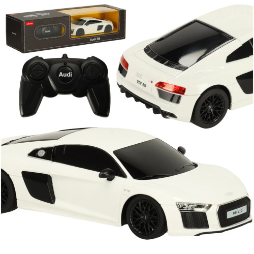 RC auto 1:24 AUDI R8 2015 balts