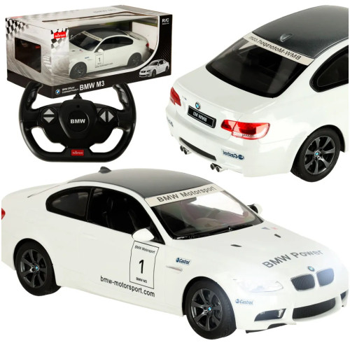 RC auto 1:14 BMW M3 balts