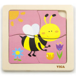 VIGA Poręczne Drewniane Puzzle Pszczoła