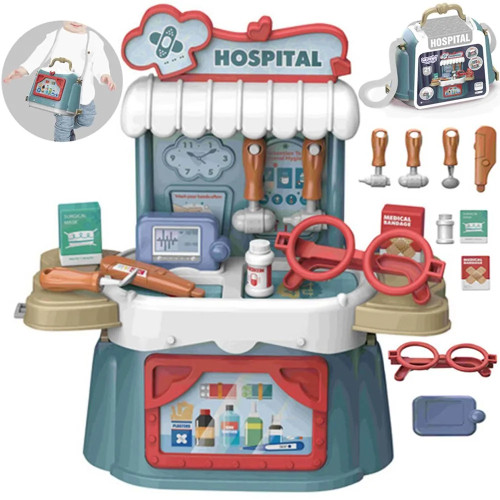 WOOPIE Little Doctor's Kit Case 3in1 Bag 21 el.