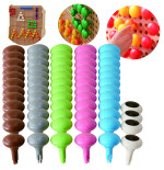 MASTERKIDZ Kolorowe Kołeczki Jumbo do Tablicy STEM 64 Szt. - 6 Kolorów