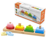 VIGA Drewniany Geometryczny Sorter Układanka