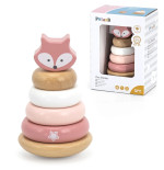 VIGA PolarB Drewniana Piramidka Edukacyjna - Lisek