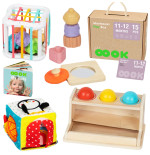 TOOKY TOY Box XXL Montessori hariduslik 5-in-1 Sensory 11-12 kuud