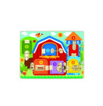 TOOKY TOY Tablica Manipulacyjna Zamki Obrazki Farma