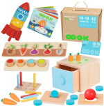 TOOKY TOY Box XXL Montessori hariduslik 7in1 Sensory 16-18 kuud.
