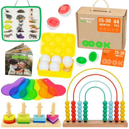 TOOKY TOY Box XXL Montessori hariduslik 7in1 Sensory 25-30 kuud.