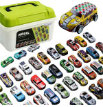 WOOPIE Zestaw Aut Wyścigowych w Pudełku 30 el. + Mata