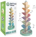 WOOPIE GREEN Drewniany Kulodrom Muzyczne Drzewko Tęczowe Montessori FSC