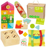 TOOKY TOY Box Pudełko XXL Montessori Edukacyjne 7w1 Sensoryczne 22-24 Mies