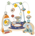 TOOKY TOY Drewniana Rakieta Pętla Motoryczna Labirynt