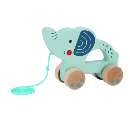 TOOKY TOY Medinis traukiamas dramblys