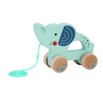 TOOKY TOY Medinis traukiamas dramblys
