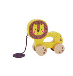 TOOKY TOY Lew do Ciągnięcia Drewniany