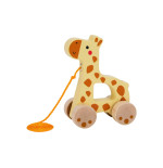 TOOKY TOY Żyrafka do Ciągnięcia Drewniany